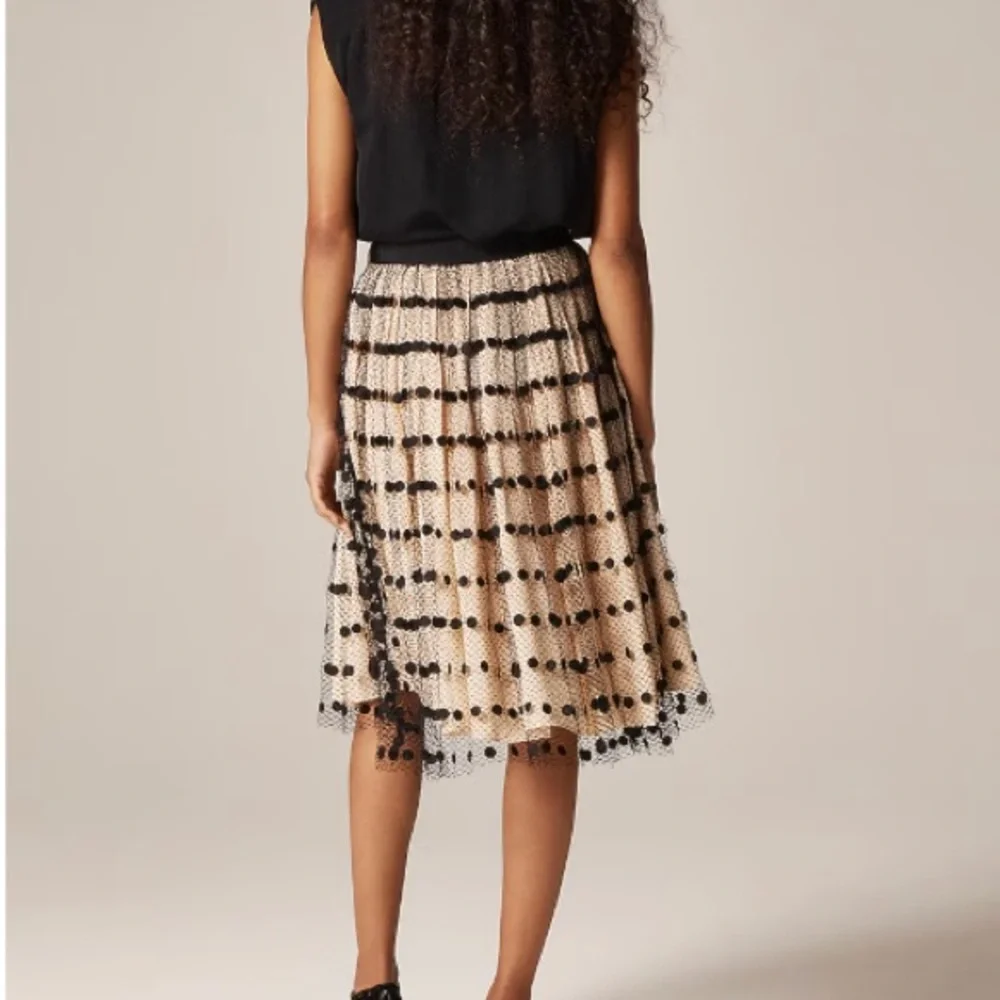J Crew Collection layered mesh skirt with dots size 4 - Picture 2 of 5